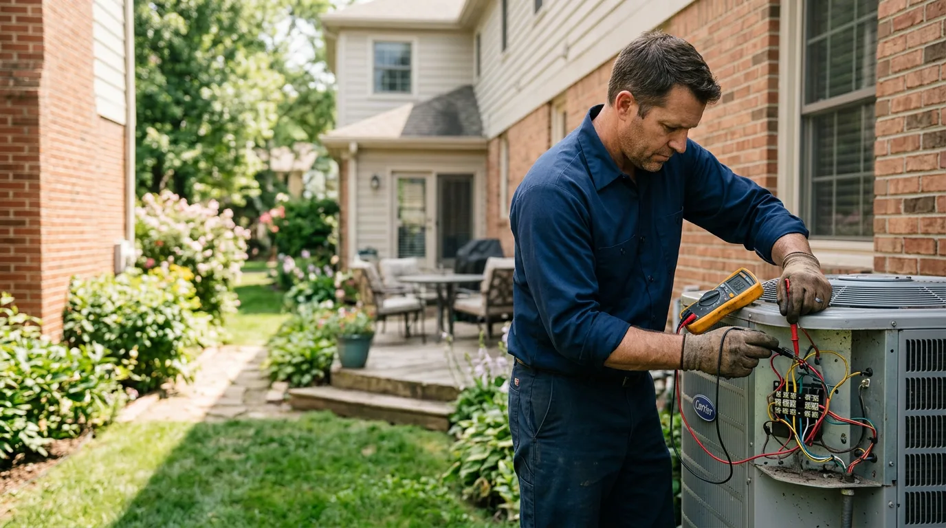 HVAC technician working near Capon Bridge, WV